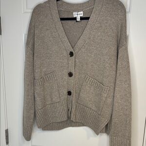 Cozy Beige Knit Cardigan